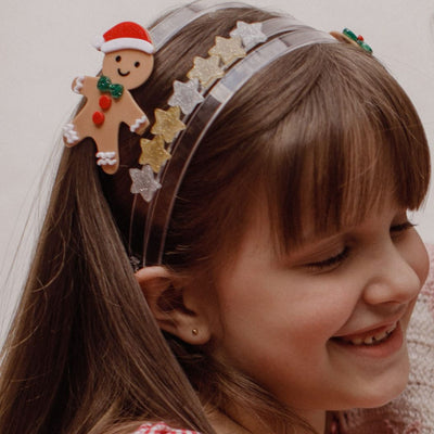 Happy Gingerbread Boy Cookie Headband -HOL