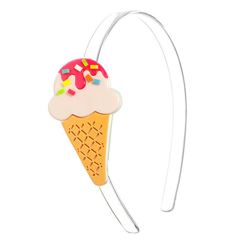 Ice Cream Headband - Pale Pink -  Lilies & Roses NY