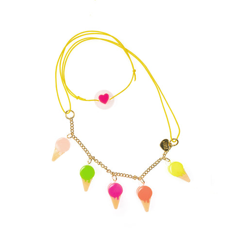 Mini Ice cream necklace -  Lilies & Roses NY