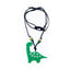 Plesiosaurus Green Black Necklace