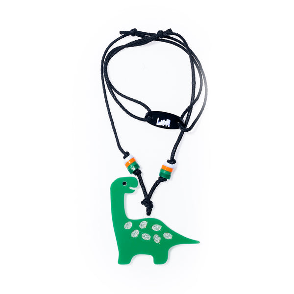 Plesiosaurus Green Black Necklace