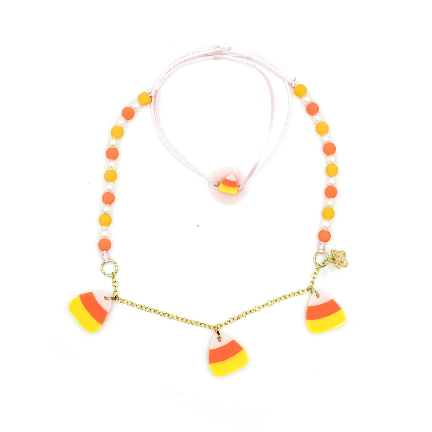 HAL23- Candy Corn Necklace