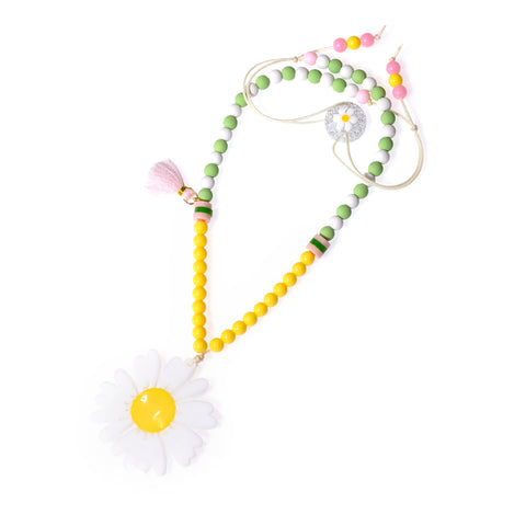 Big Daisy Beaded Necklace