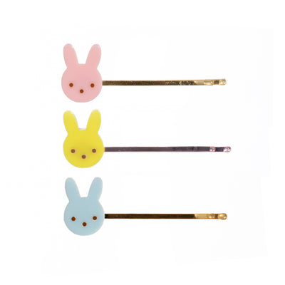 Bunnies Pastel Bobby Pins (set of 3)