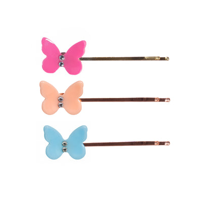 Multi Butterfly Colorful Bobby Pins