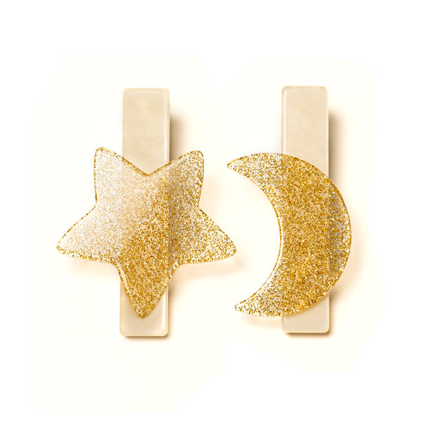VAl-Star and Moon Hair Clips