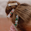 Christmas Joy Satin White Hair Clips -HOL