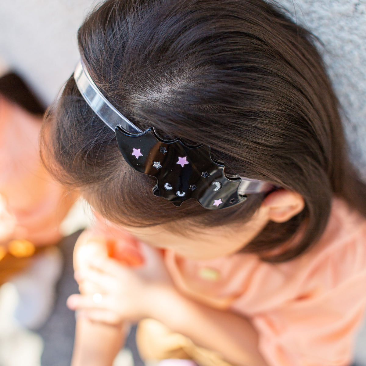 Starry Bat Black Headband -  Lilies & Roses NY