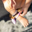 Black Cat Silver Glitter Lt Purple Bangle Set HAL
