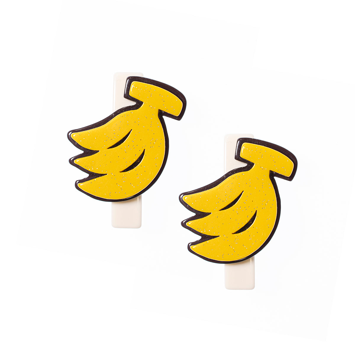 Banana Alligator Clips -  Lilies & Roses NY