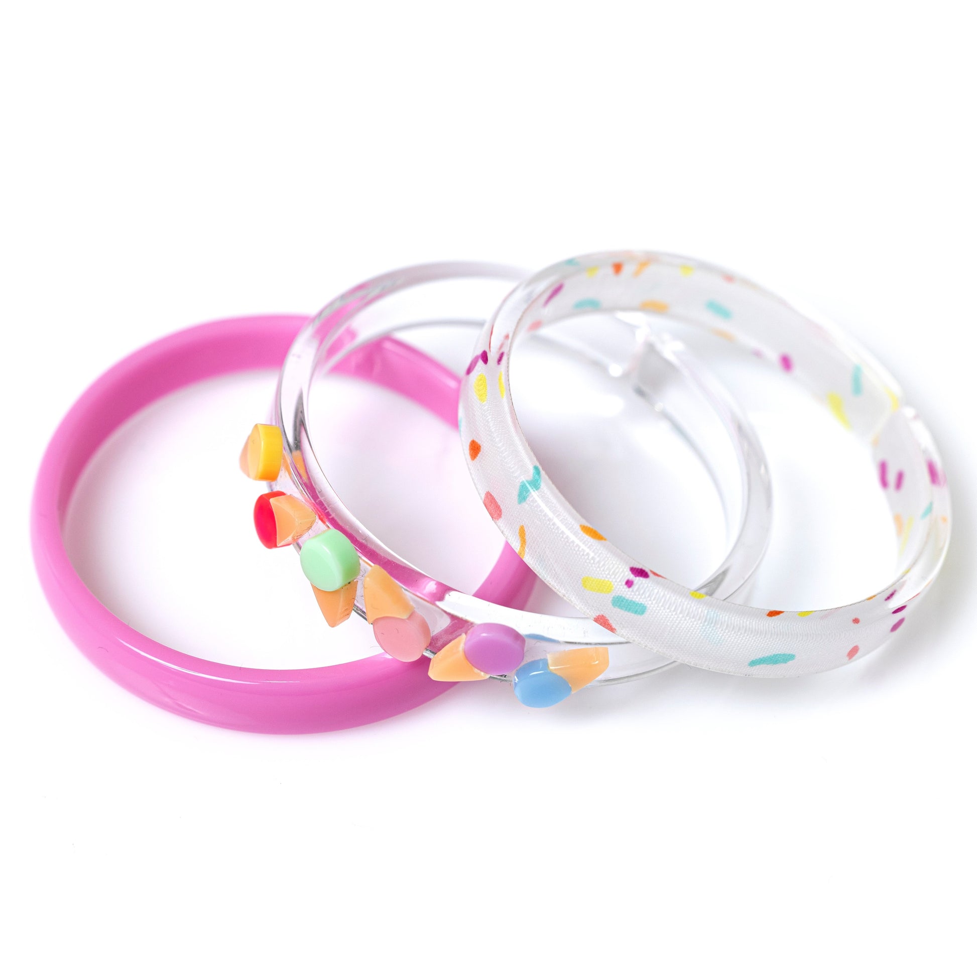Multi Ice Cream Sprinkles Bangles (set of 3)