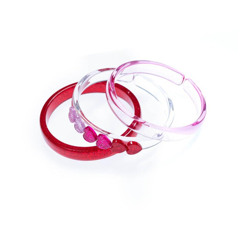 VAL-Heart Mix Bangle Set