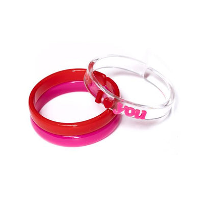 I Heart You Bangles (set of 3) - VAL