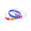 VAL-Love & Hearts Rainbow Blue Bangles (Set of 3)